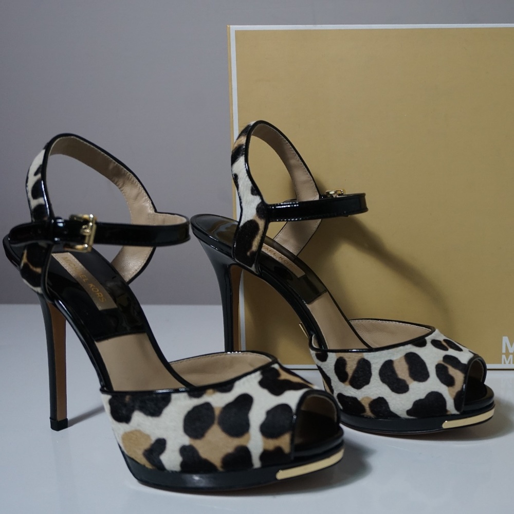 Michael by Michael Kors Bailee Suntan Leopard-Prin